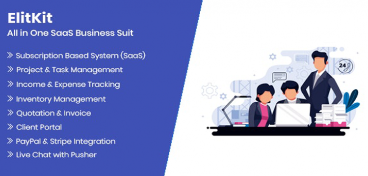 Item cover for download ElitKit - All In One SaaS Business Suit