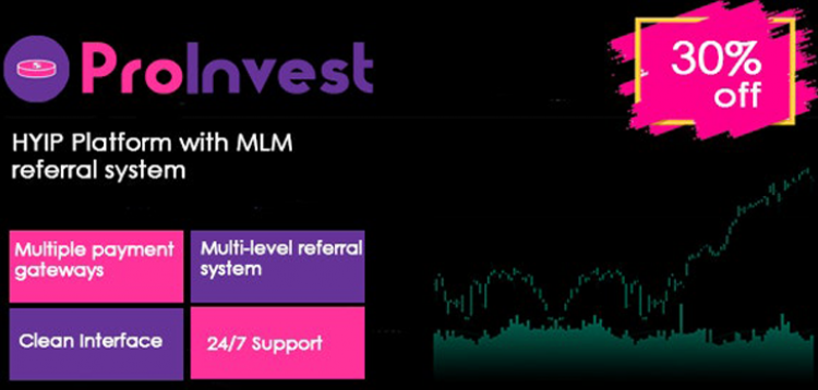 Item cover for download ProInvest - CryptoCurrency and Online Investment Platform