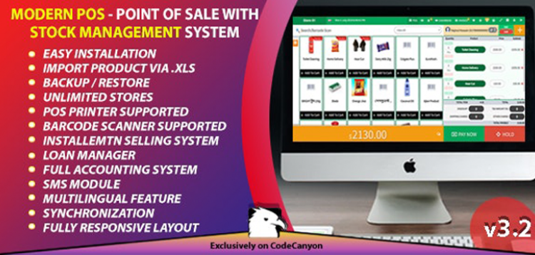 Item cover for download Modern POS - Point of Sale with Stock Management System