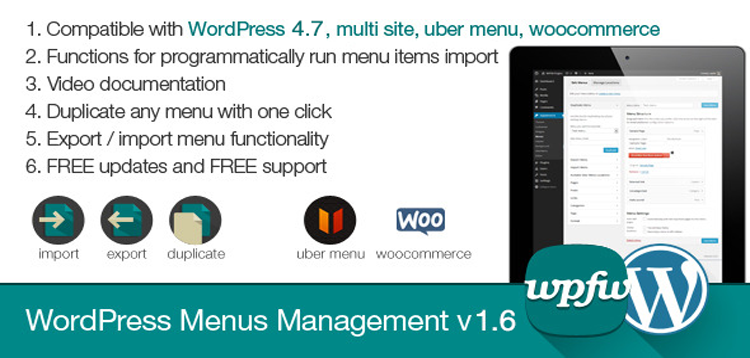 Item cover for download WordPress Menus Management