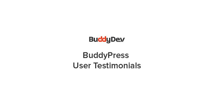 Item cover for download BuddyPress User Testimonials