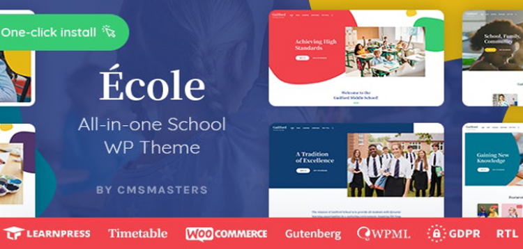 Item cover for download Ecole - Education & School WordPress Theme