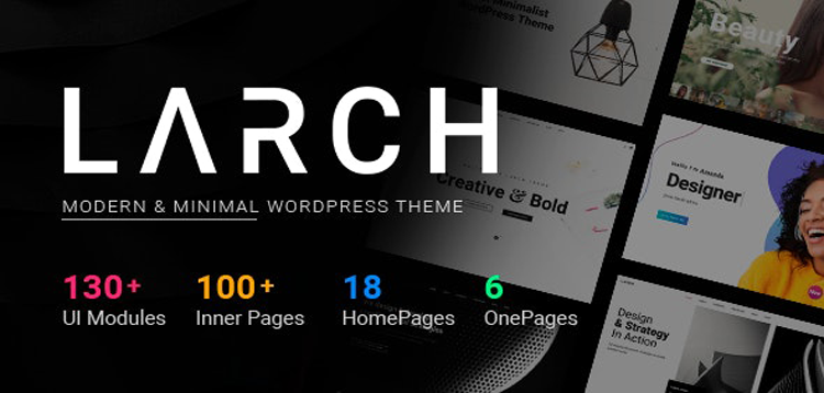 Item cover for download Larch - Responsive Minimal Multipurpose WordPress Theme