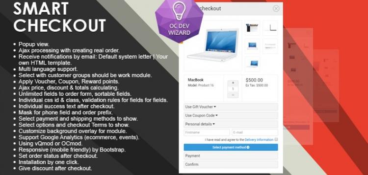 Item cover for download Smart Checkout OpenCart