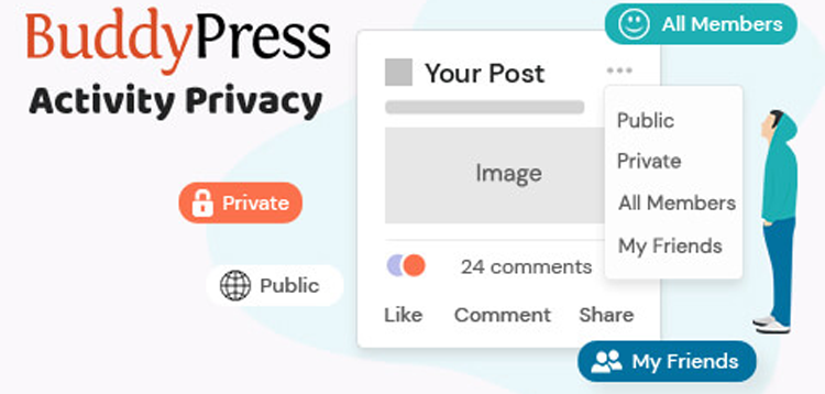 Item cover for download BuddyPress Activity Privacy