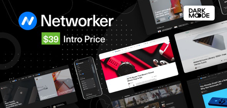 Item cover for download Networker - Tech News WordPress Theme with Dark Mode