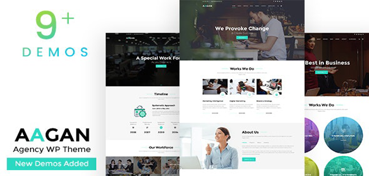 Item cover for download Aagan - Agency, Startup WordPress Theme