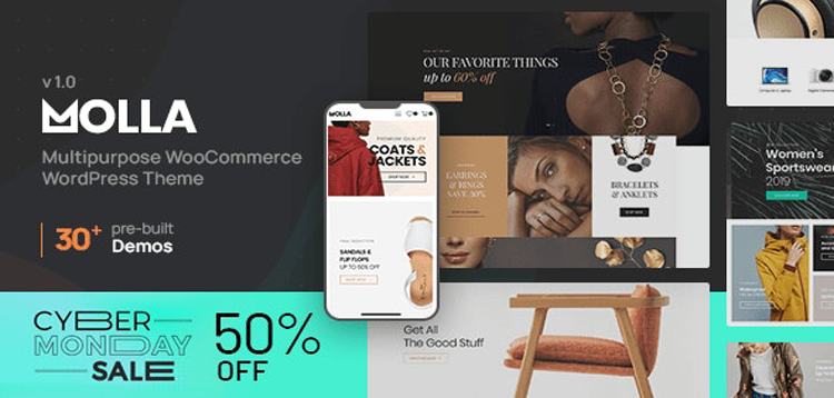 Item cover for download Molla | Multi-Purpose WooCommerce Theme