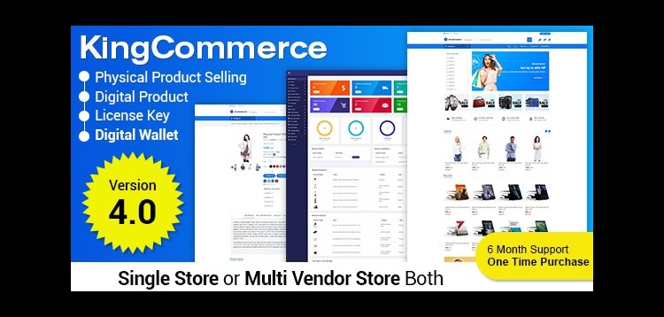 Item cover for download KingCommerce - All in One Single/Multi Vendor eCommerce Business Management System