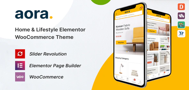 Item cover for download Aora - Home & Lifestyle Elementor WooCommerce Theme