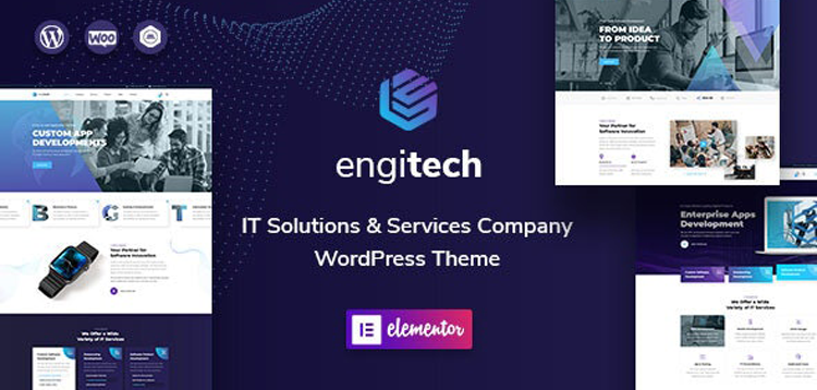 Item cover for download Engitech - IT Solutions & Services WordPress Theme
