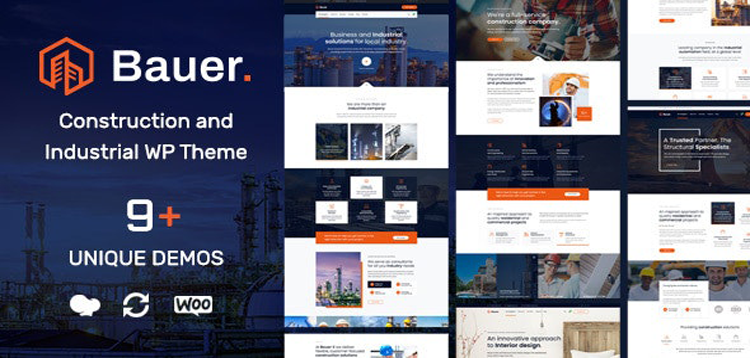 Item cover for download Bauer | Construction and Industrial WordPress Theme