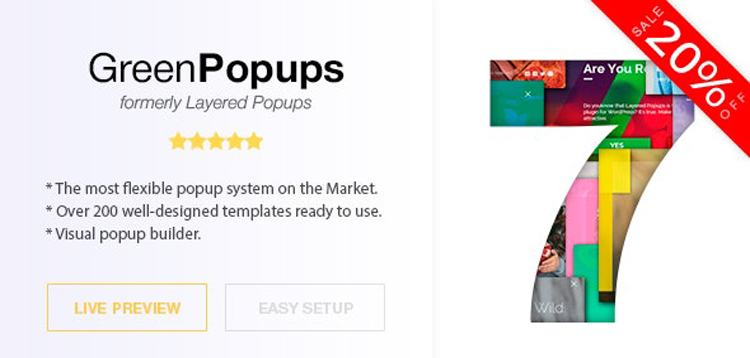 Item cover for download Popup Plugin for WordPress - Green Popups (formerly Layered Popups)