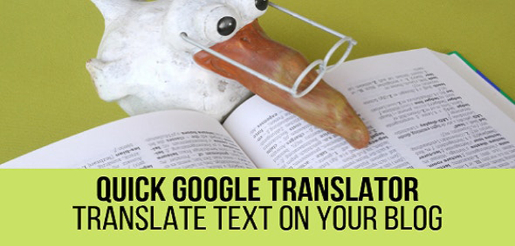 Item cover for download Quick Google Translator Plugin for WordPress