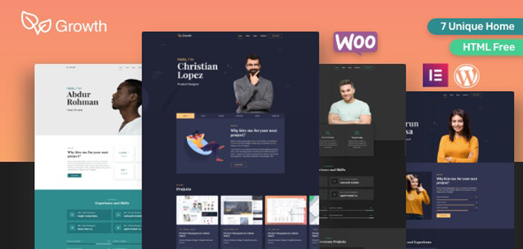 Item cover for download Growth - Personal Portfolio Theme