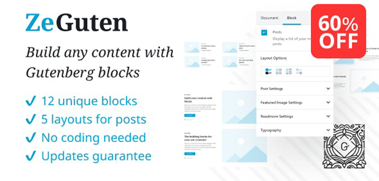 Item cover for download ZeGuten — Blocks for Gutenberg