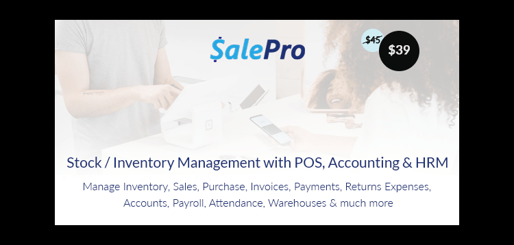 Item cover for download SalePro - Inventory Management System with POS, HRM, Accounting
