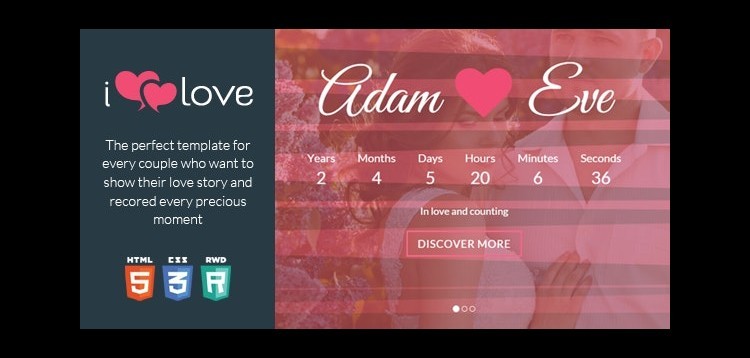 Item cover for download ilove - Love Story HTML Wedding Template
