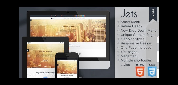 Item cover for download Jets - Responsive HTML5 Template