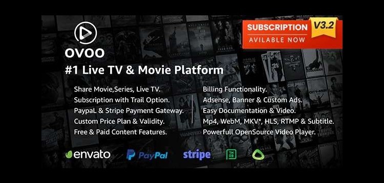Item cover for download OVOO - Movie & Video Streaming CMS with Unlimited TV-Series