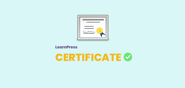 Item cover for download LearnPress Certificates Add-on