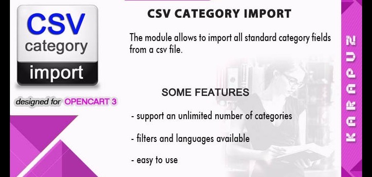 Item cover for download CSV Category Import (Opencart 3)
