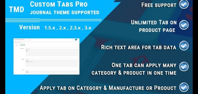 Item cover for download Custom Tabs Pro