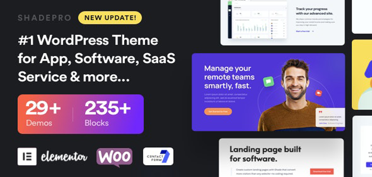 Item cover for download ShadePro - Startup & SaaS WordPress Theme