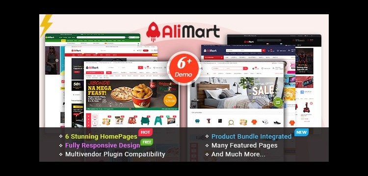 Item cover for download AliMart - Multipurpose OpenCart 3 Marketplace theme ( 6 Designs Updated)