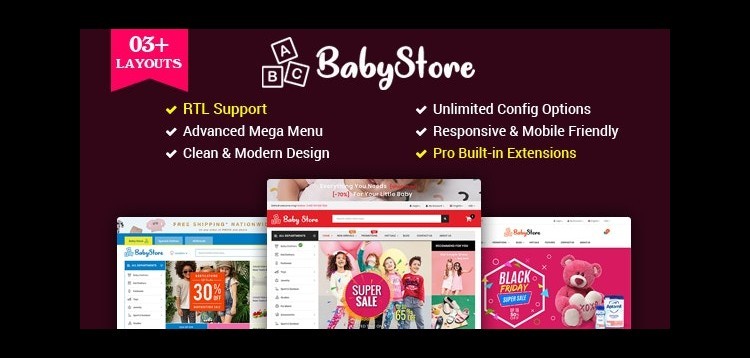 Item cover for download BabyStore - Multipurpose Baby and Kids Store OpenCart 3 Theme