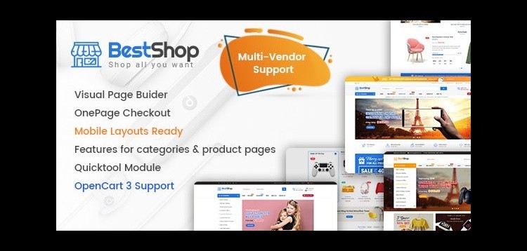 Item cover for download BestShop - Top MultiPurpose Marketplace OpenCart 3 Theme With Mobile Layouts