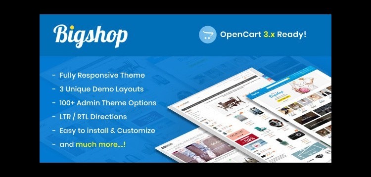 Item cover for download Bigshop - Responsive OpenCart Theme
