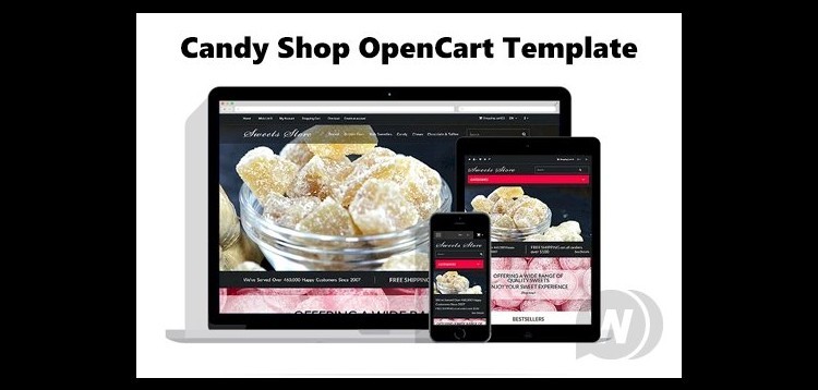 Item cover for download Candy Shop OpenCart Template