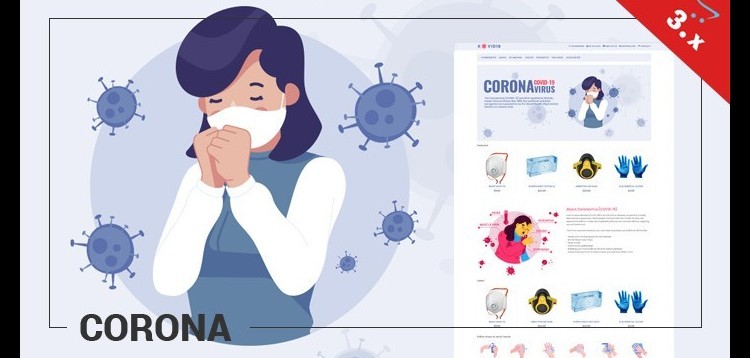 Item cover for download Corona - Health, Medical, Virus - Responsive Template