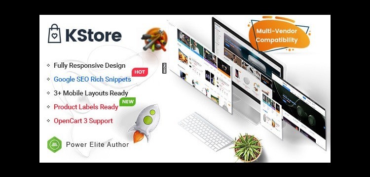 Item cover for download KStore - Multipurpose OpenCart 3 Hi-Tech Theme ( 3 Mobile Layouts Included)