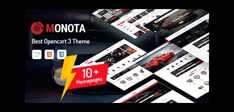 Item cover for download Monota - Auto Parts, Tools, Equipments and Accessories Store Opencart Theme