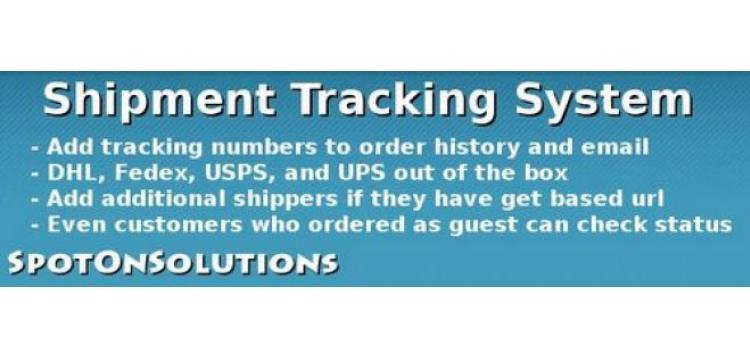 Item cover for download Shipment Tracking System OpenCart