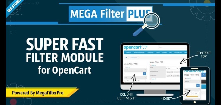 Item cover for download Mega Filter PLUS [powered by Mega Filter PRO] for Opencart