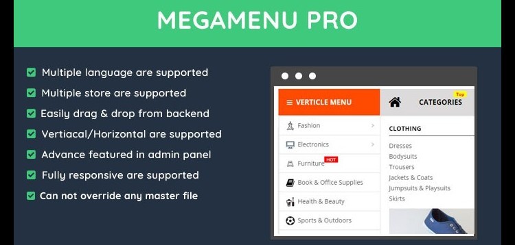Item cover for download Megamenu Pro for Opencart