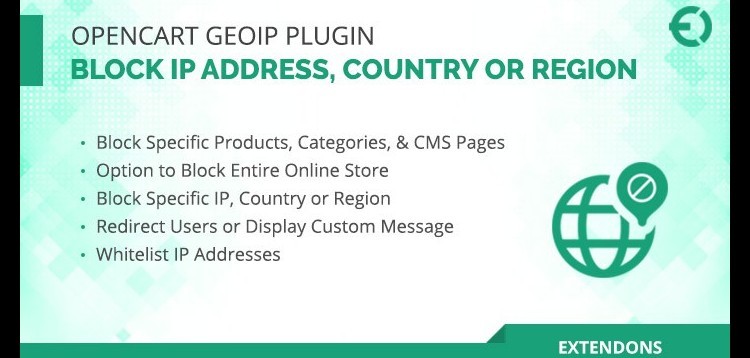Item cover for download Opencart Geoip - Block IP Address, Country or Region