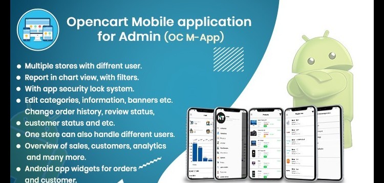 Item cover for download Opencart Mobile application for Admin - (OC M-App)