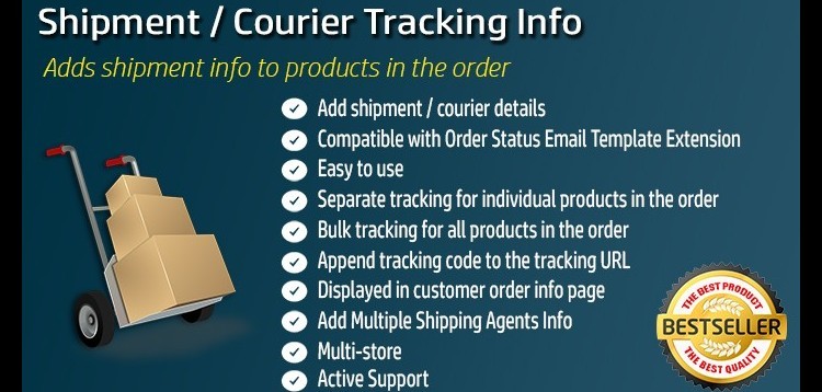 Item cover for download Shipment / Courier details Tracker for Opencart
