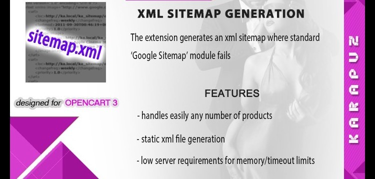 Item cover for download XML Sitemap Generation for Opencart