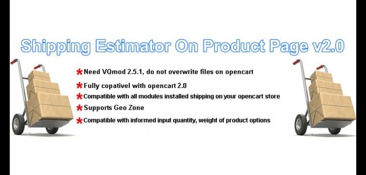 Item cover for download Shipping Estimator On Product Page for Opencart