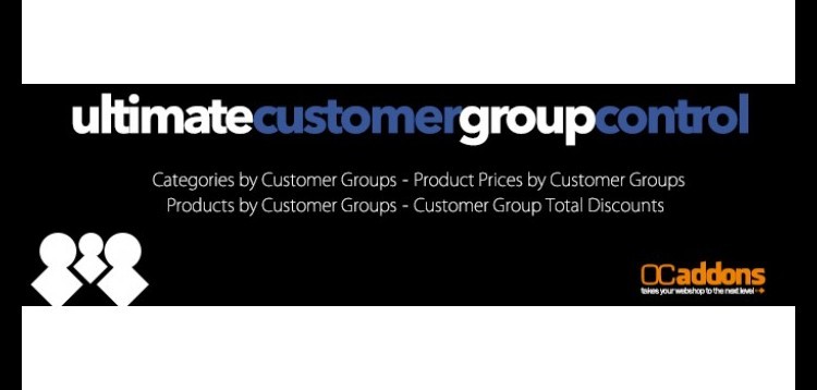 Item cover for download Ultimate Customer Group Control for Opencart