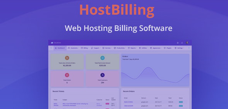 Item cover for download HostBilling - Web Hosting Billing & Automation Software
