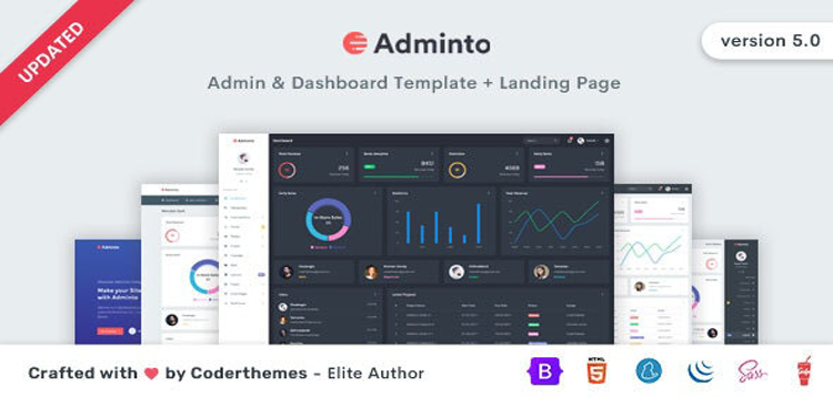 Item cover for download Adminto - Admin Dashboard Template