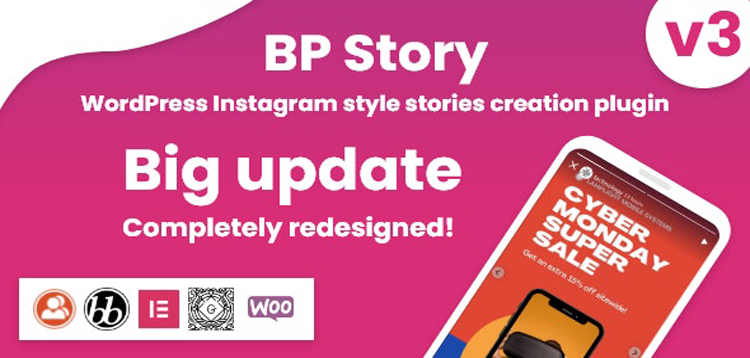 Item cover for download Instagram style stories for WordPress - BP Story