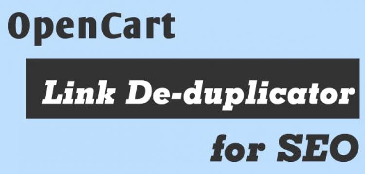 Item cover for download OpenCart SEO Link De-duplicator