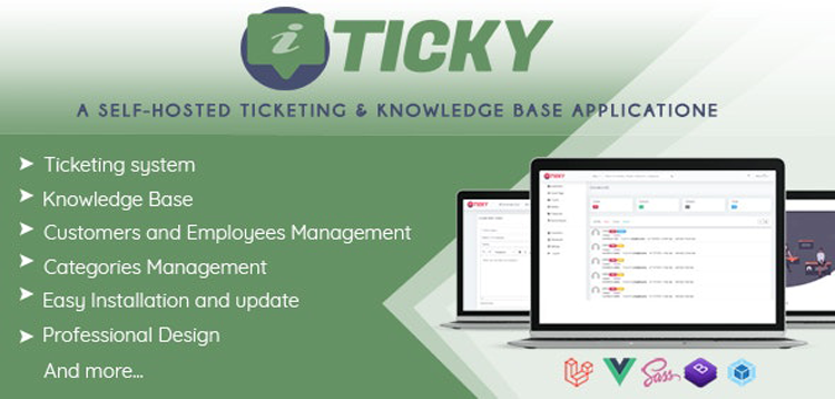 Item cover for download Ticky Helpdesk - Support Ticketing System & Knowledge Base